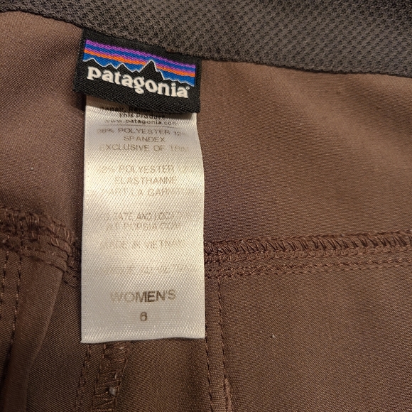 Patagonia Travel Hiking Pants Brown Size 6 - Picture 7 of 12